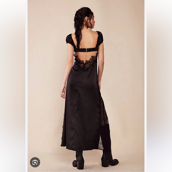 For Love & Lemons Casey Lace Slit Front Maxi Dress - Picture 3 of 10